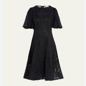 Rickie Freeman For Teri Jon New Embroidered Puff Sleeve Floral Lace Dress Sz 12